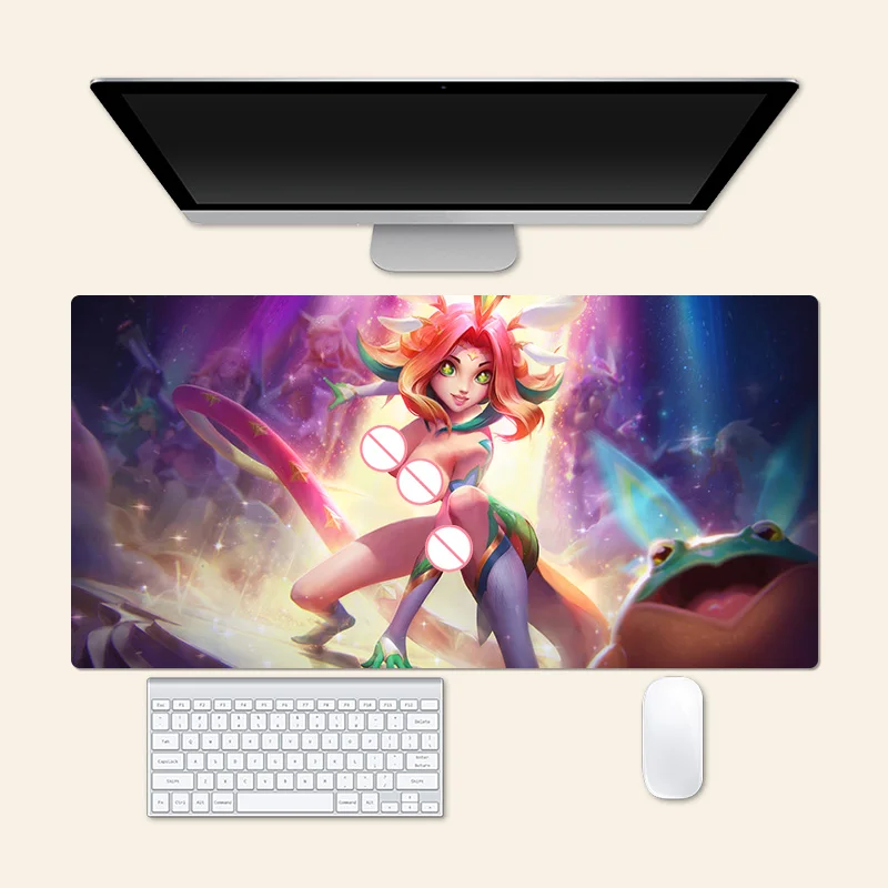 

League Of Legends аниме Neeko большой коврик для мыши игровой коврик креативный настольный коврик офисный коврик для мыши