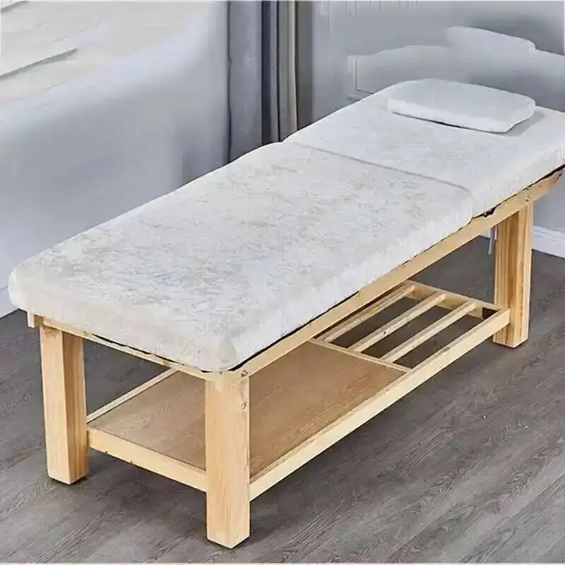 

Spa Facial Massage Stretcher Table Wooden Cosmetic Aesthetic Folding Bed Professional Camas Portatil Massage Furniture MQ50MB