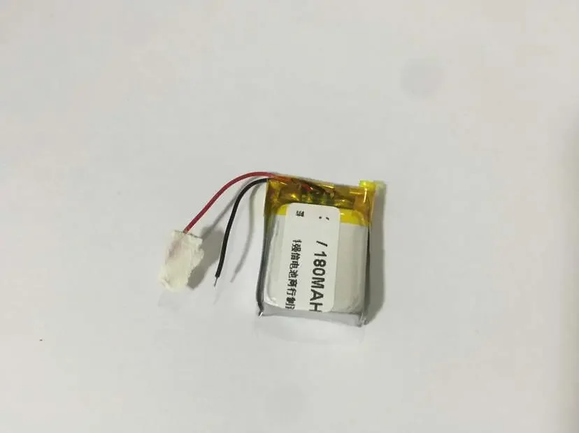 بوليمر الليثيوم 3.7 فولت القدرة الكاملة الجديدة 602027   180 مللي أمبير/معدات/خلية ليثيوم أيون قابلة لإعادة الشحن MP4