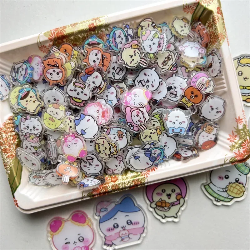 Cartoon Anime Peripheral Chiikawa Acrylic UV Printing Hachiware Usagi Momonga Double-layer Sheet Handmade DIY Cute Accessories