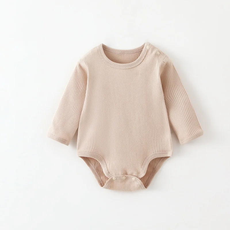 

0-2Y Baby One Piece Jumpsuit Newborn Boy Clothes Cotton Ribbed No Bone Triangle Romper Soft Infant Girls Bodysuit Daily Wear