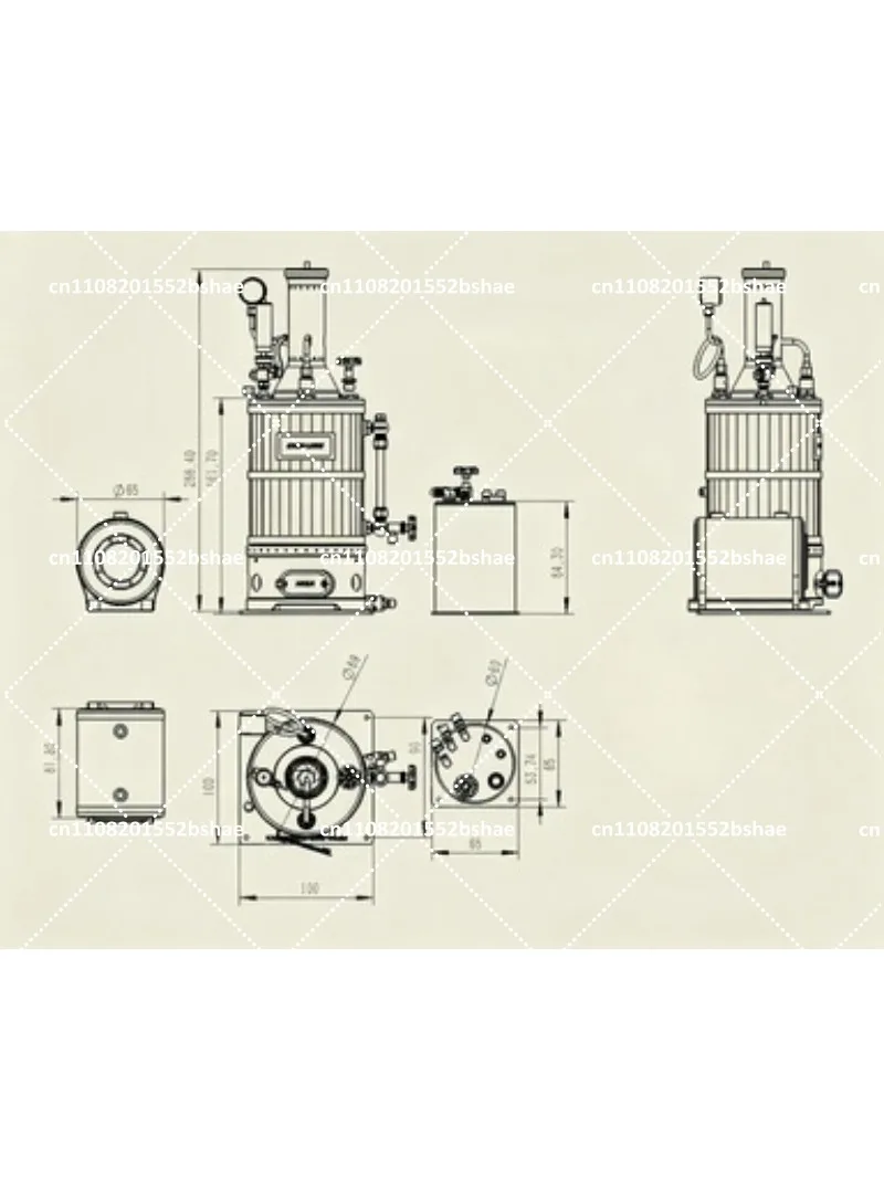 LS80S Vertical Boiler Model, High Efficiency Steam Engine for Ship Model Building