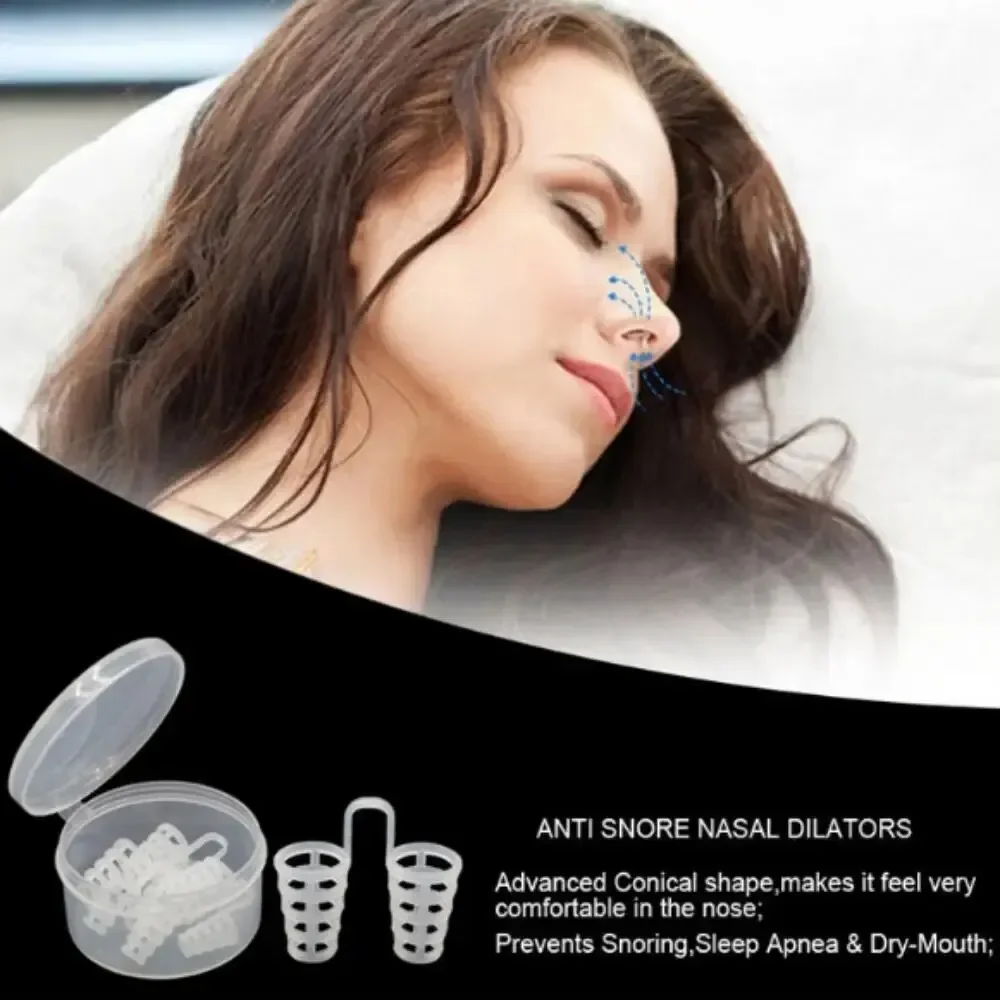 Anti Snoring Device To Stop Snoring Nose Clip For Easy Breathing Improvement Sleep Assistance Apnea 8pc At Night