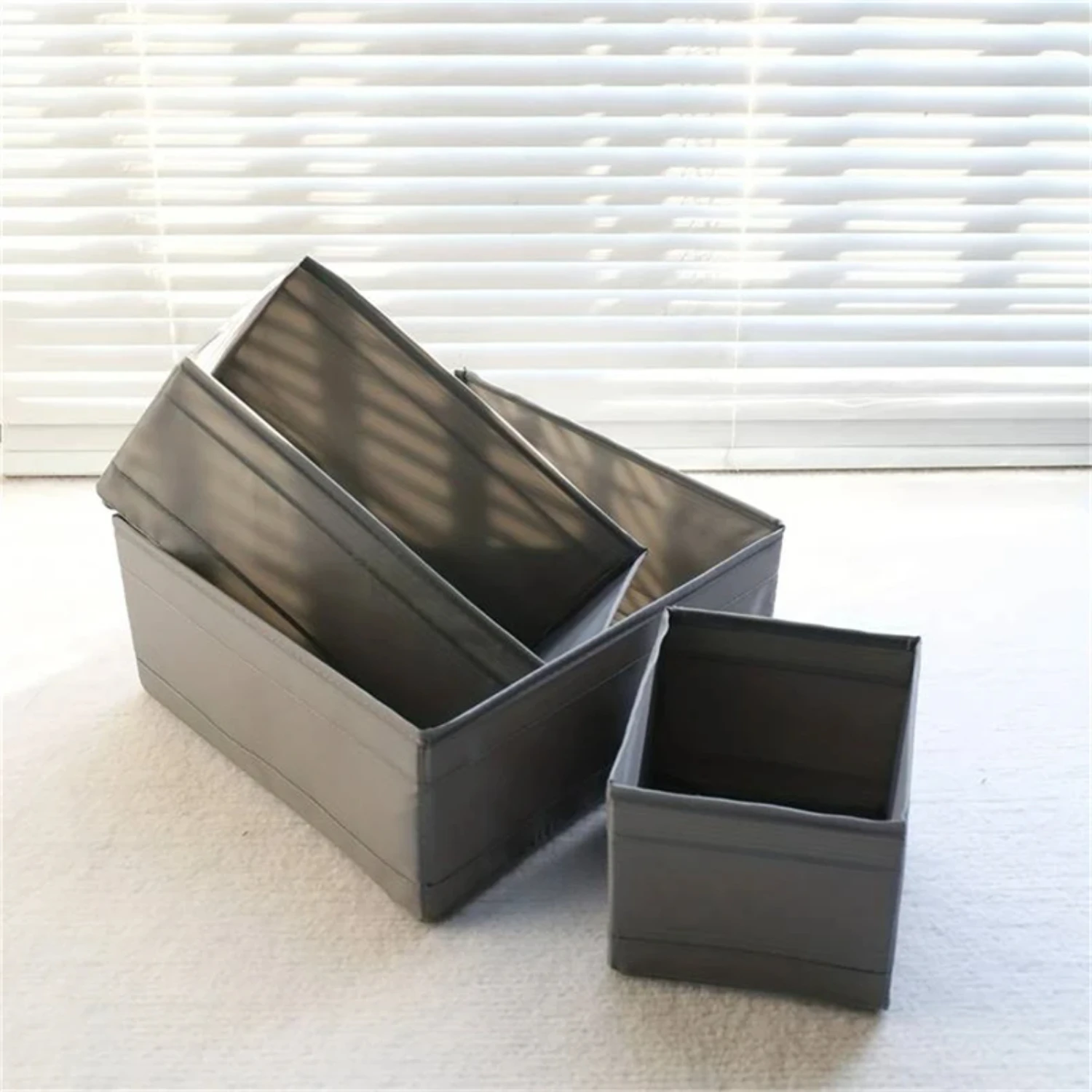 Foldable Underwear Bra Organizer for Cabinets and Drawers, Wardrobe Clothes Storage Solution with Socks and Pants Compartment