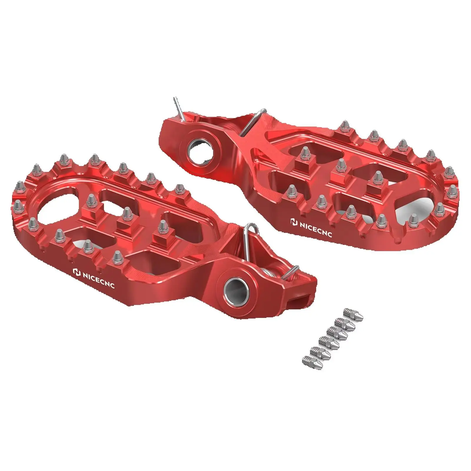 AliExpress NICECNC Forged Foot Pegs Footrests For Stark Varg EX MX SM 2024-2026 Electrical Bike 6061-T6 Aluminium Motorcycle Anodization