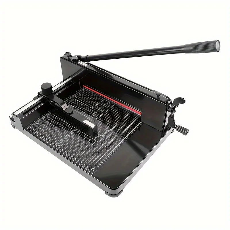 Heavy Duty Paper Cutter Black, 400 Sheet Stacking Paper Cutter (A4-12\