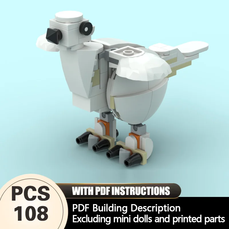

Creators Animal Series Model MOC Building Bricks Medium-Sized Bird Modular Technology Gifts Holiday Assemble Children Toys Suit