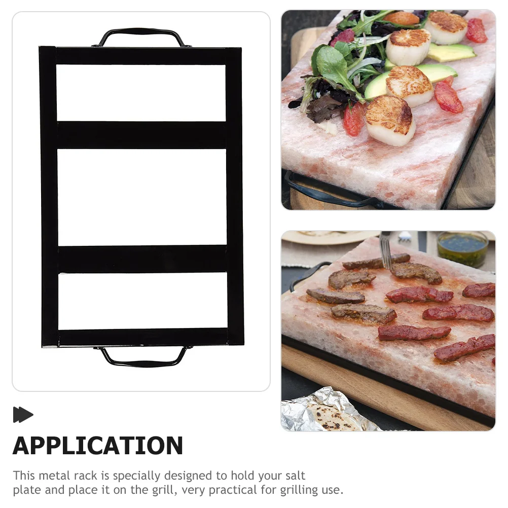 

Salt Plate Tray for Grill Premium Stainless Steel Sturdy Design Easy for Barbecues Salt Plate Tray Holder