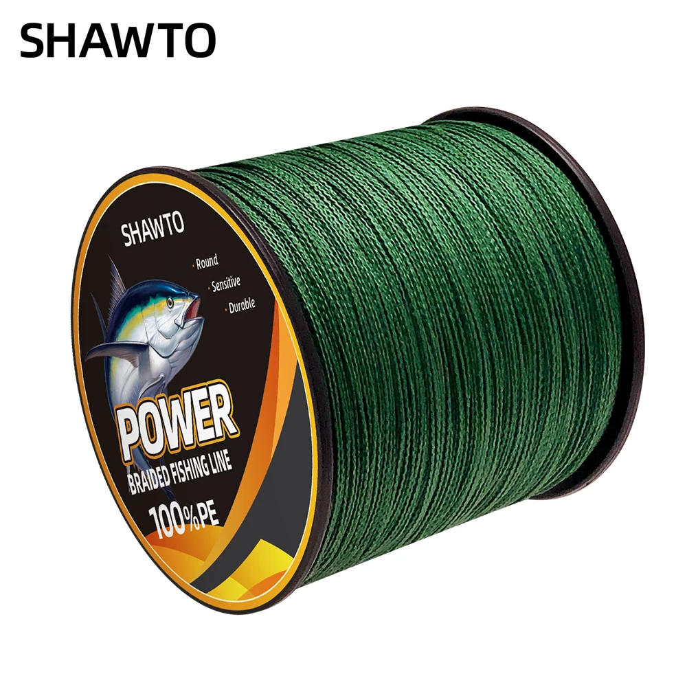 

Shawto 8 Strands Braided PE Fishing Line 150M 300M 1000M 10-150LB 0.12-0.8mm Saltwater Strong Multifilament Japanese X8 Weave