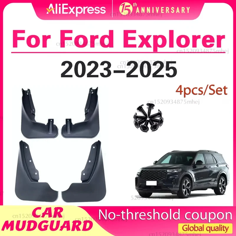 

Для Ford Explorer 2023 2024 2025 автомобильное заднее колесо, брызговик, внутренняя подкладка крыла, комплект защиты от брызг, подкладка брызговика