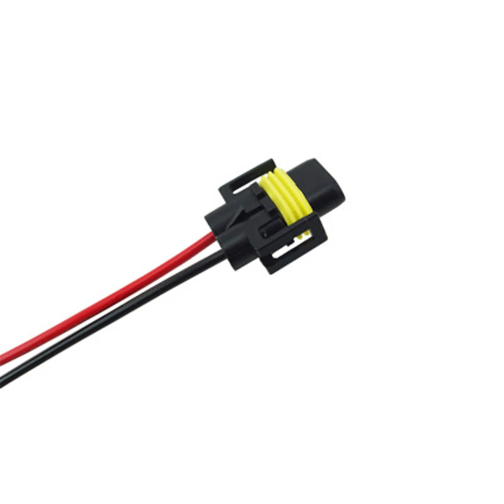 

2pcs Socket Heavy Duty Heat Resistant Harness Connector For Headlight Fog Light Extension Replacement Wiring