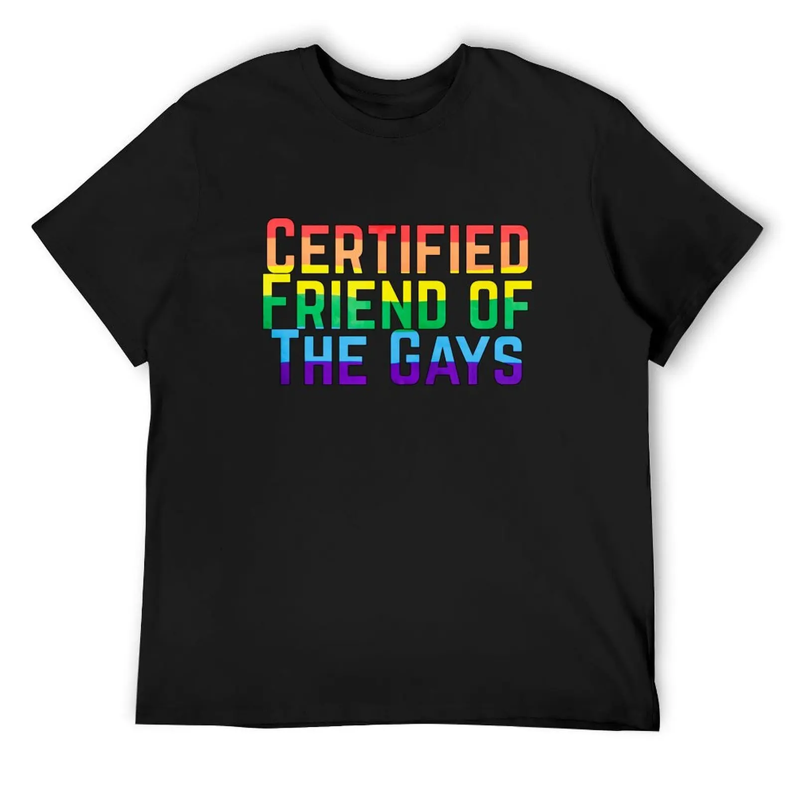 

Certified Friend of the Gays T-Shirt vintage anime shirt Personalized t-shirt blue archive mens shirts graphic tee