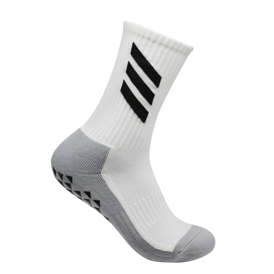 1-6 pairs of men\'s and women\'s glued non slip sports football cycling socks with thickened towel soles and long tube socks