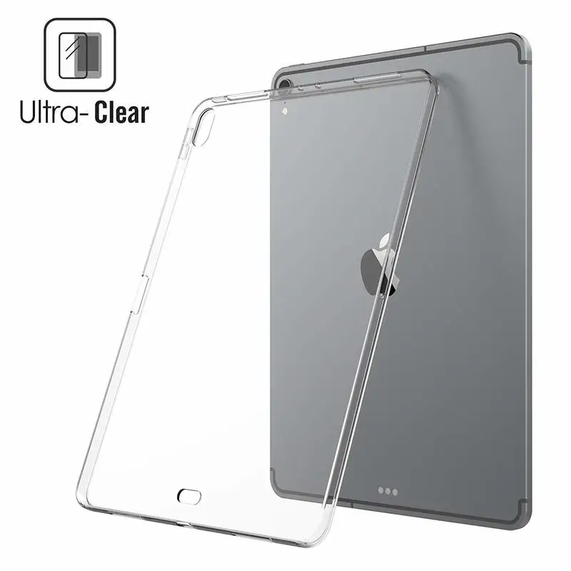 Funda de TPU suave para iPad Pro 12,9, cubierta trasera delgada transparente para iPad 12,9, 2018, 2015, 2017, 2020/2021, A1876, A1895, A1670, A1584, A1652