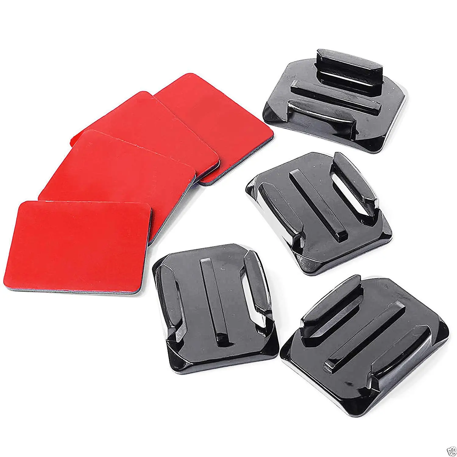 SWXF Helmet Accessories Kit Set 12x Mounts + 12x Adhesive Stickers Sticker Pads for 7/6/5/4/3+/3 Session SJ4000 SJ5000 Action Ca