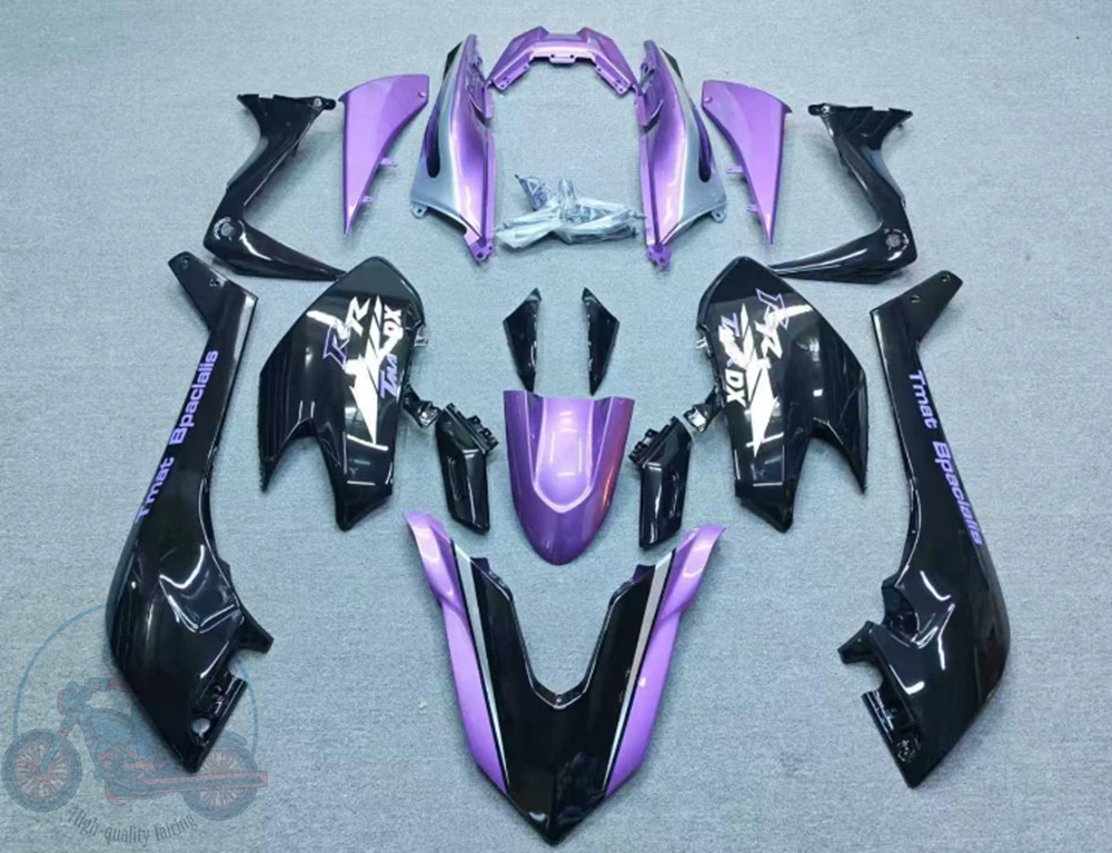 High quality New ABS Full Fairings Kit Fit for YAMAHA TMAX 530 2017 2018 17 18 Bodywork Set Custom Purple Black