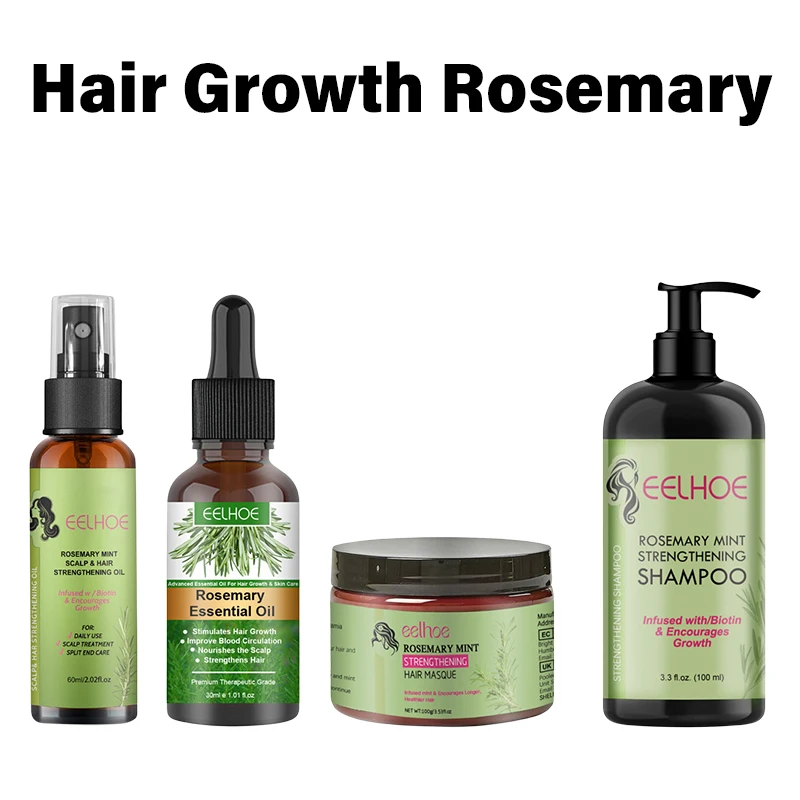 Hair Growth Rosemary Spray Mint Split Ends Dry Nourishing Treatment Hair Mask Bald Strengthening Anti Loss shampoo Essential Oil