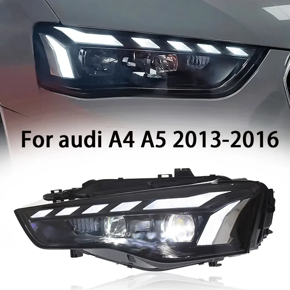

2pc Led Front Lights For Audi A4 A5 Headlights S4 A4L B8 2013-2016 Modified Car RS5 Styling Led Headlamp Assembly Plug And Play