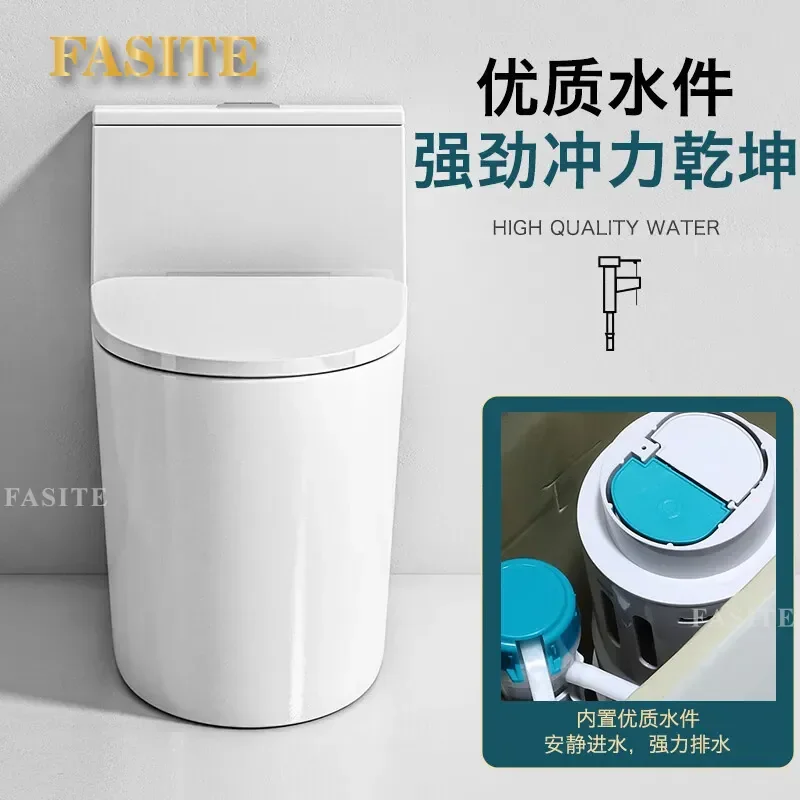 For Large Diameter Floor Wall Horizontal Row Toilet Straight Flush Household Bathroom Fixture Easy Installation Durable