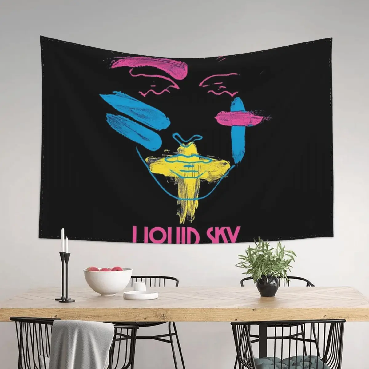 

Liquid Sky new wave 80s movie Tapestry Room Decoration Korean Style Wall Decoration Decoration For Home Tapestry