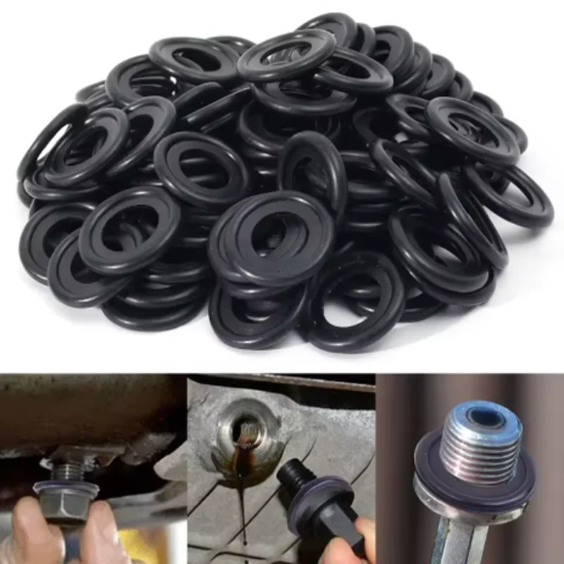 50 PCS SUMP OIL DRAIN PLUG WASHER SEALS FITS OPEL VAUXHALL 0652526S3