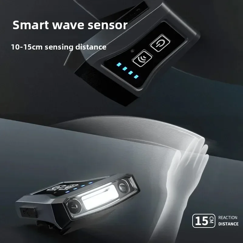 Super Bright Induction Headlight - Clip-on Charging Night Fishing Light with Strong Light & Extra Long Battery Life