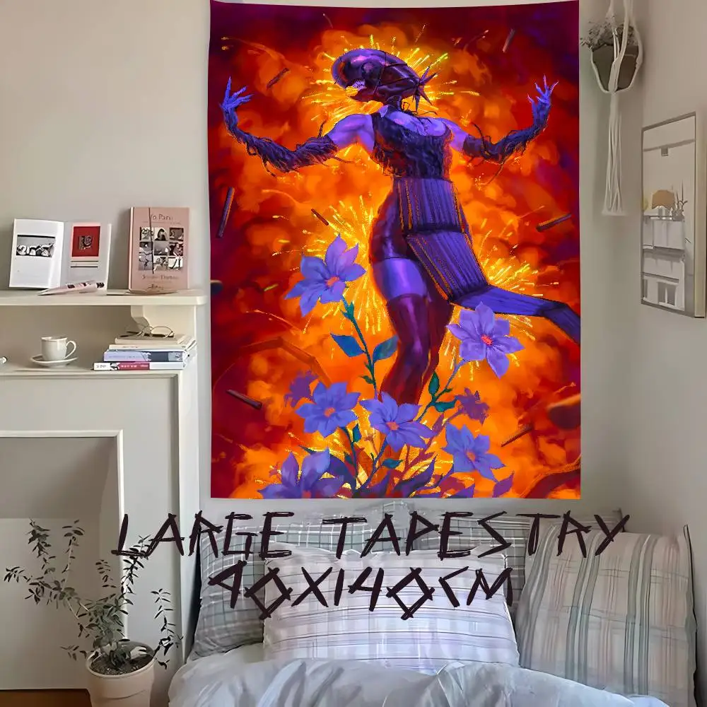Hot NEW Movie Cool Popular Fashion Top C-Chainsaw M-Man Anime Large Tapestry Gamer Wall Rugs Dorm Art Home Decor Wall