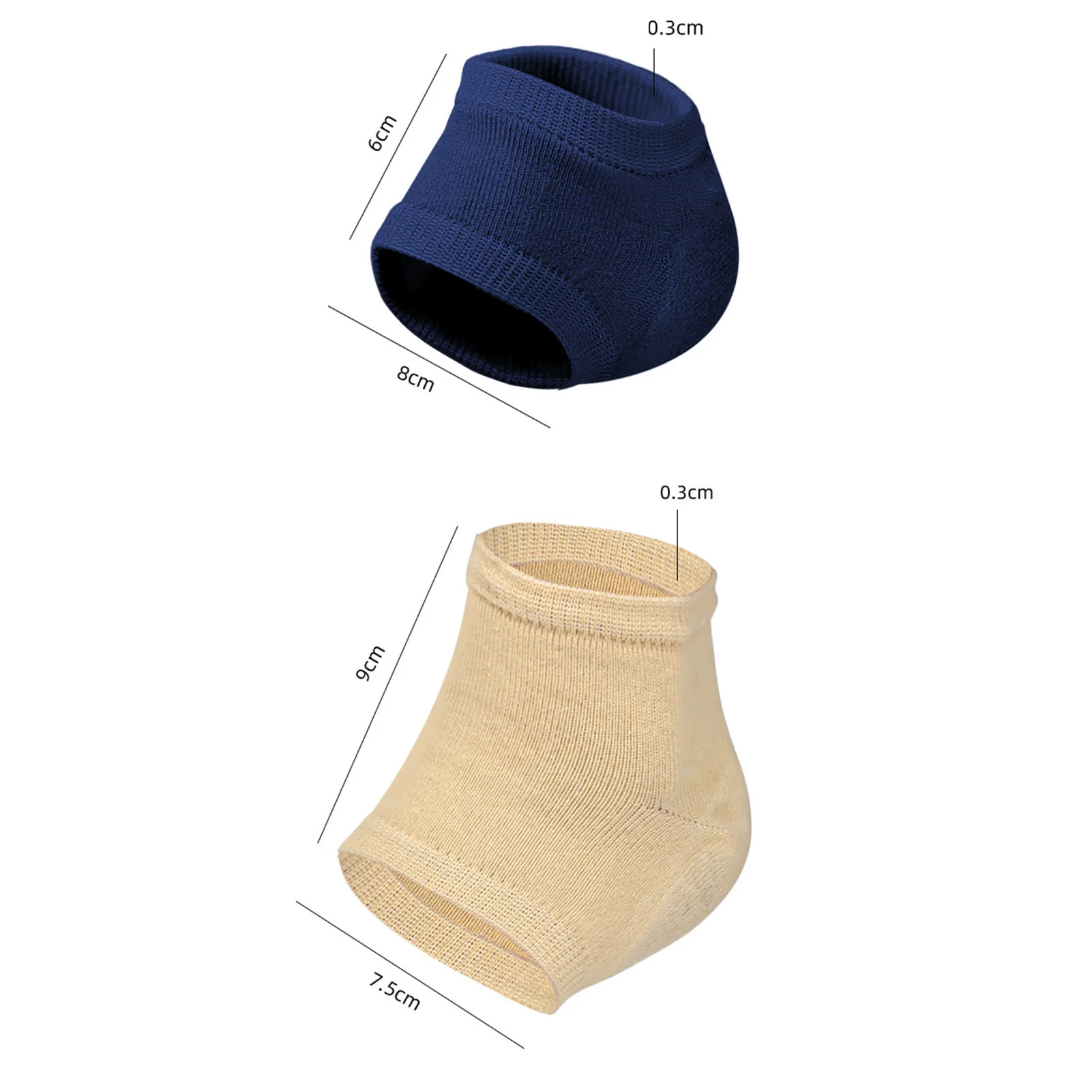 Moisturizing Heel Socks Soften and Hydrate Dry Cracked Heels Covers for Cracked Heel Treatment