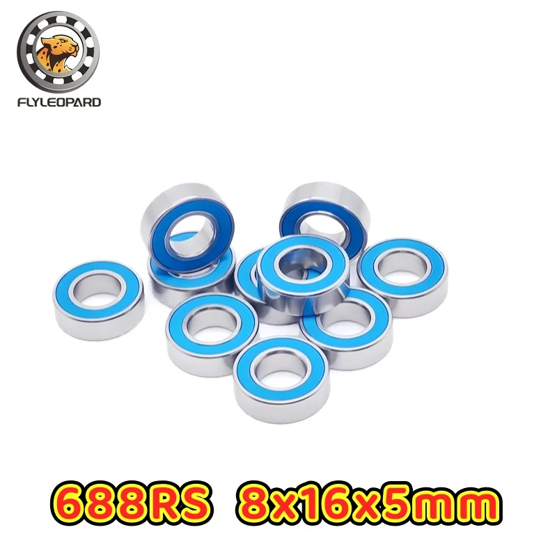 10 szt. Łożysko MR126RS 6x12x4 mm ABEC-7 do modeli elektrycznych RC, samochodów i ciężarówek, łożyska kulkowe MR126 2RS, MR105RS, MR115RS, MR128RS, niebieskie, uszczelnione — zdjęcie 3