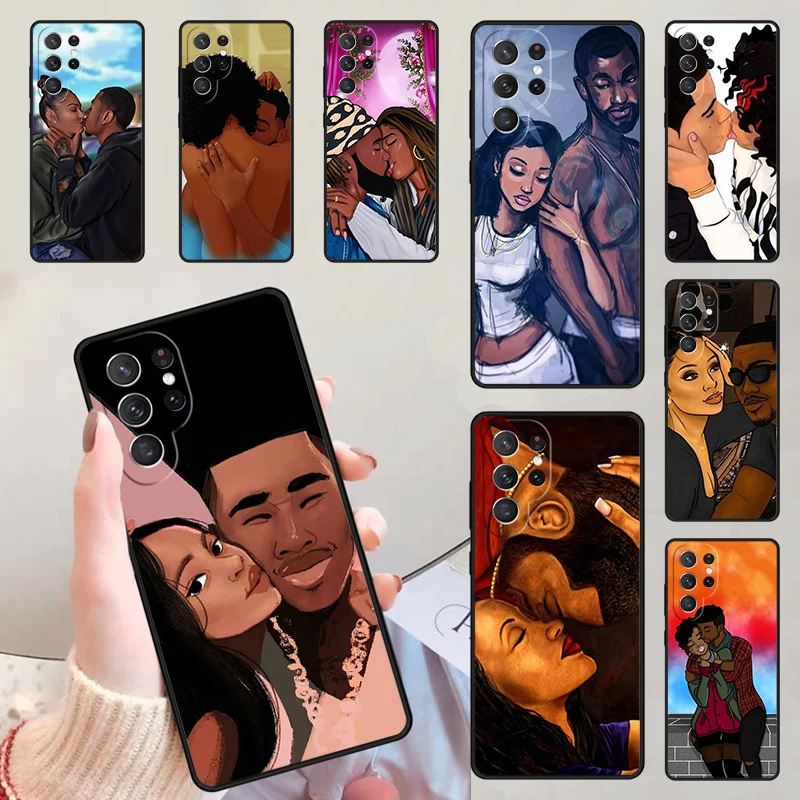 Черные чехлы для телефонов Arte с надписью «Love» для Samsung Galaxy S23 S20 FE S21 S22 Ultra Note 20 S8 S9 S10 Note 10 Plus