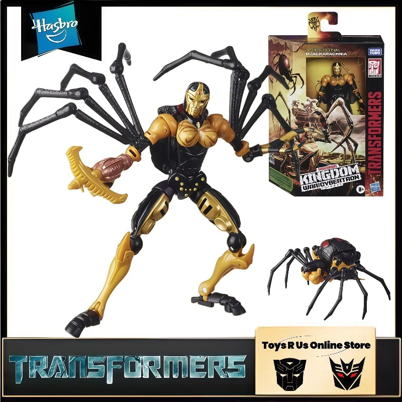 

In Stock Hasbro Transformers Classic Movies Kingdom Series WFC-K5 Blackarachnid Anime Action Figure Model Collect Hobbies Toys