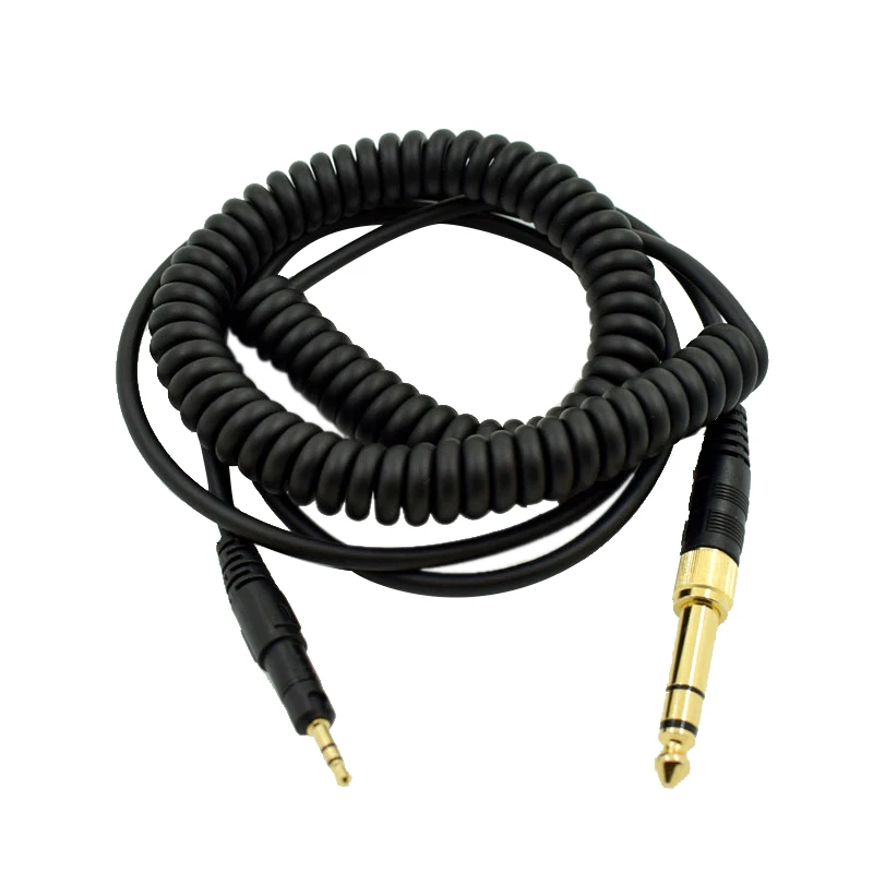 Headphone Adapter Spring Audio Cable Cord Wire DIY Replacement for ATH-M50X ATH-M40X HD518 HD598 HD595 Headset