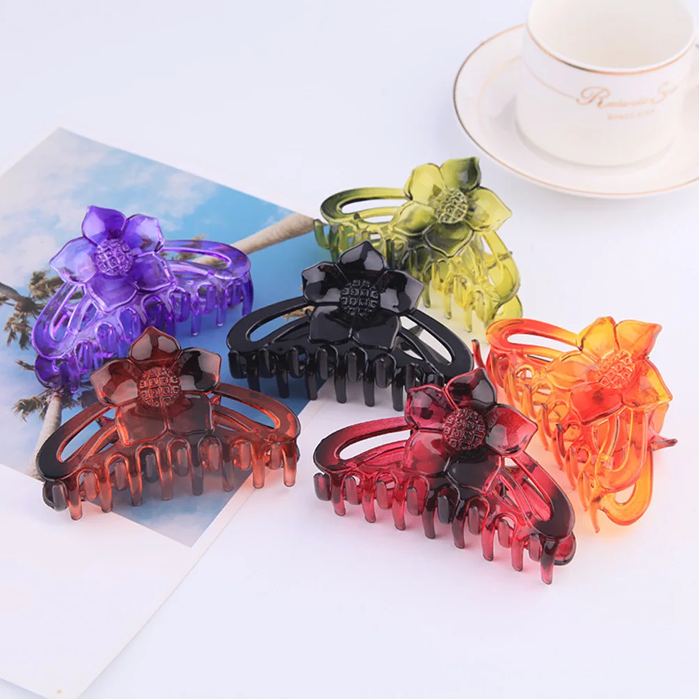 

6 pcs Sunflower Durable Claw Accessories Hair Accessories For Women Hair Claws for Women Girls Chunky Jaw Hairpins