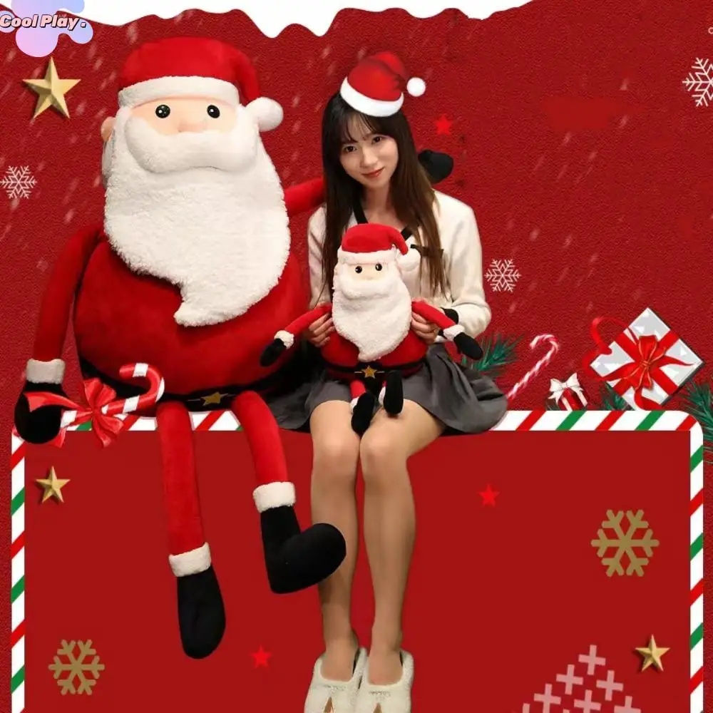 

Cartoon Merry Christmas Santa Claus Plush Soft Lovely Christmas Plush Toys Cute Stuffed Doll Christmas Decorations Sofa Decor