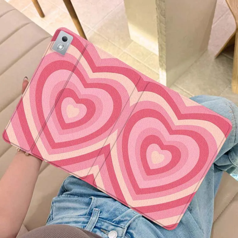 

Чехол для планшета с цветным узором в форме сердца для Legion Xiaoxin Pad Y700 K10 M10 P11 K11 Pro Plus 10.6 11.5 дюймов 2021 2023 2025