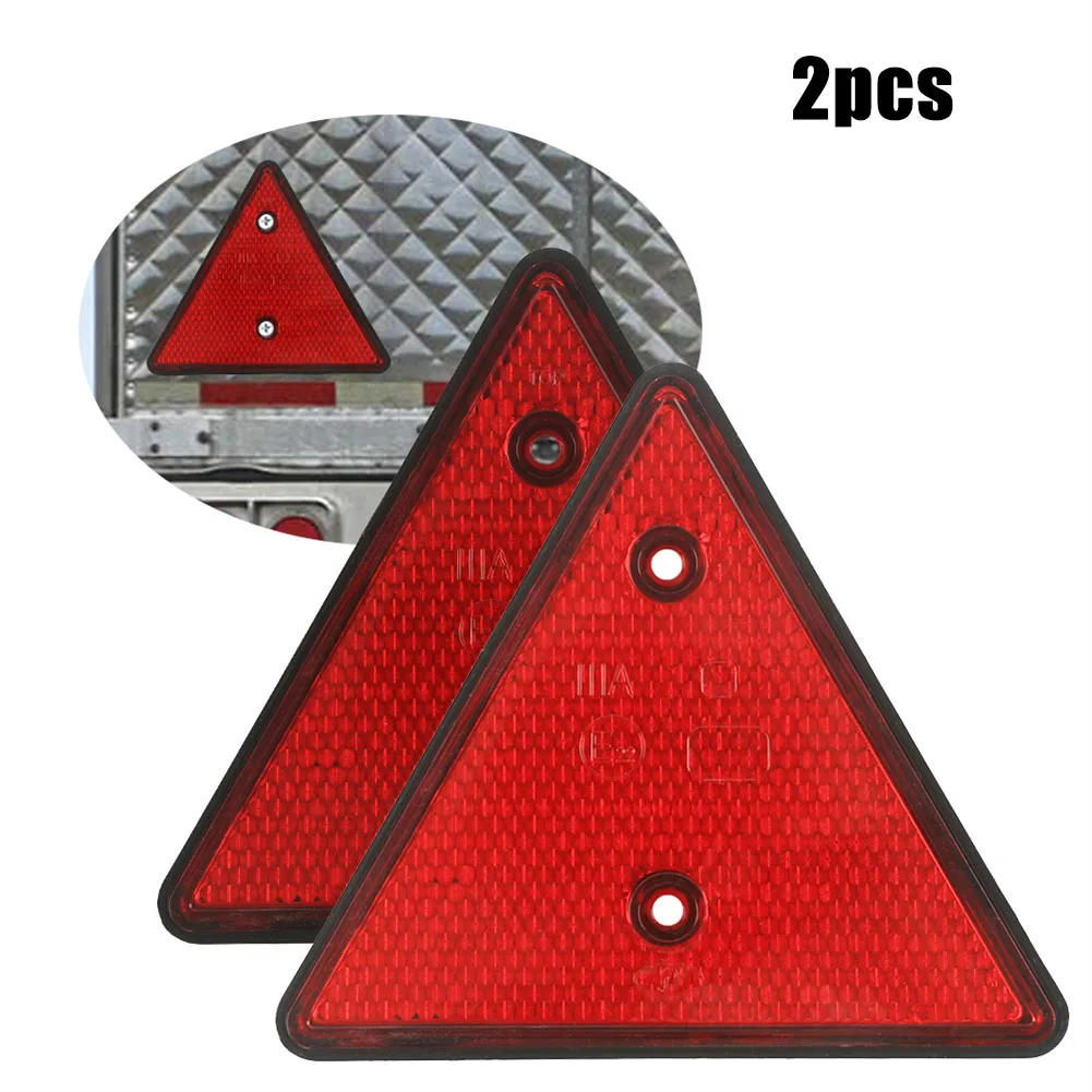 

15.3cm Equilateral Triangle Reflectors Red Trucks Trailers Triangle Reflector Reflective Triangular Safety Warning Reflectors