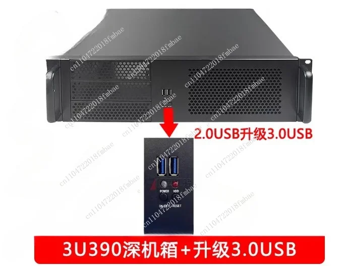 3U Industrial Computer Chassis 390 Short Rack Installation ATX Large Board Multi-Hard Disk Hot Swap Horizontal PC Monitoring