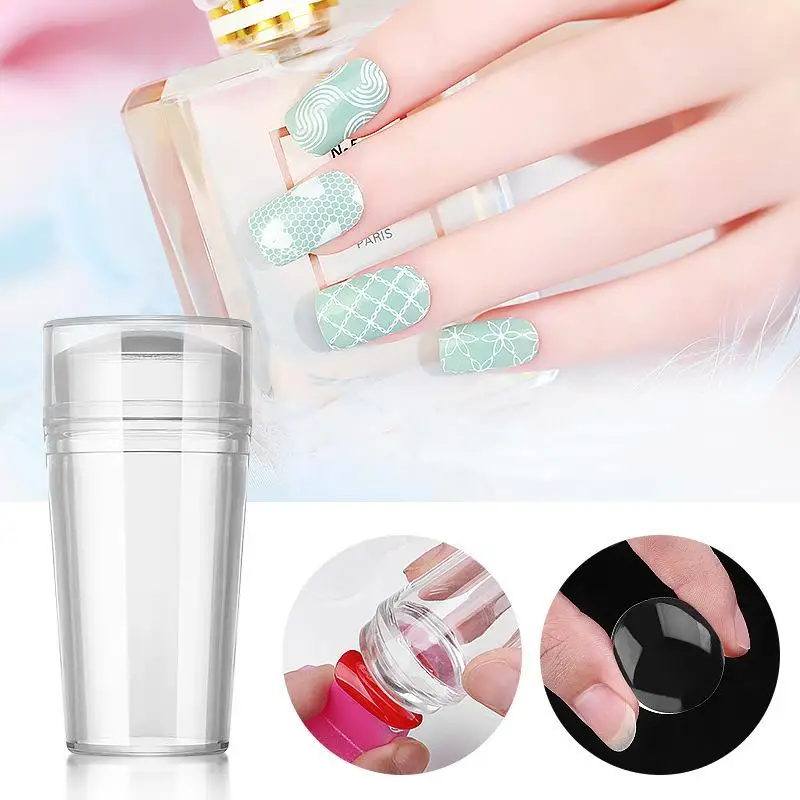 Internet Celebrity French Nail Art Seal Silicone Transparent Portable Aesthetically Pleasing Nall Tools