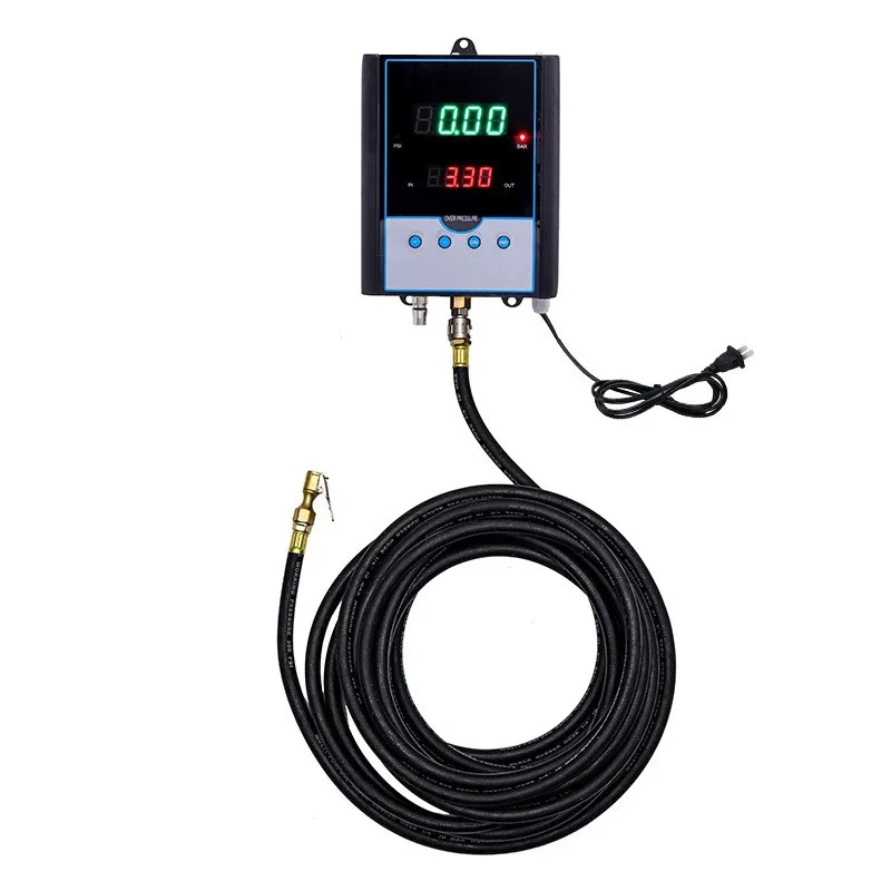 

150PSI Heavy Duty Wall Mount Air Compressor w/ Auto Stop & Digital Gauge, Commercial Tire Inflator for Workshop Truck Shops