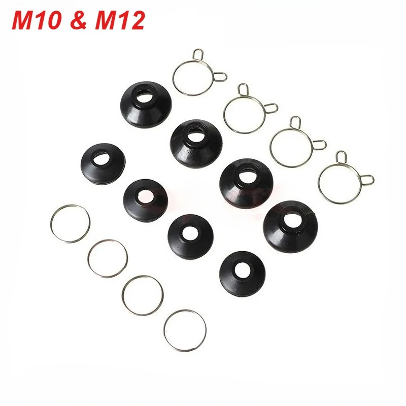 4 Pcs M10/M12 Ball Joint Rubber Cover Suspension Steering Tie Rod Ends Dust Protection Cover For Chinese ATV Go Kart Quad Bike