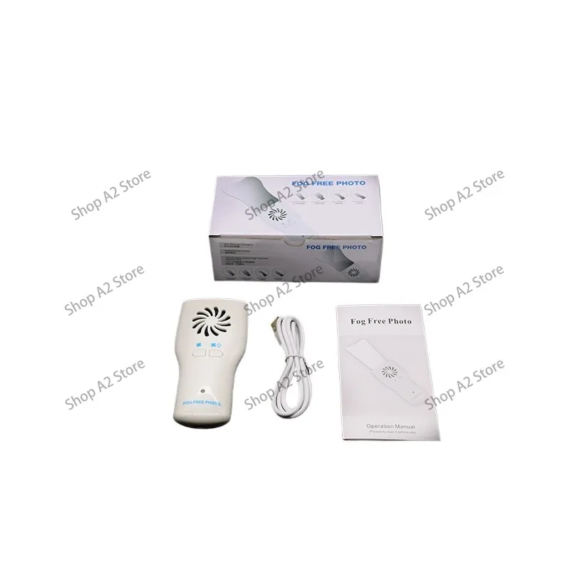 Stainless Steel Dental Plate Set Anti-Fog LED Light Photo Mirror High Hardness Photography Defog Reflector for Dental Use