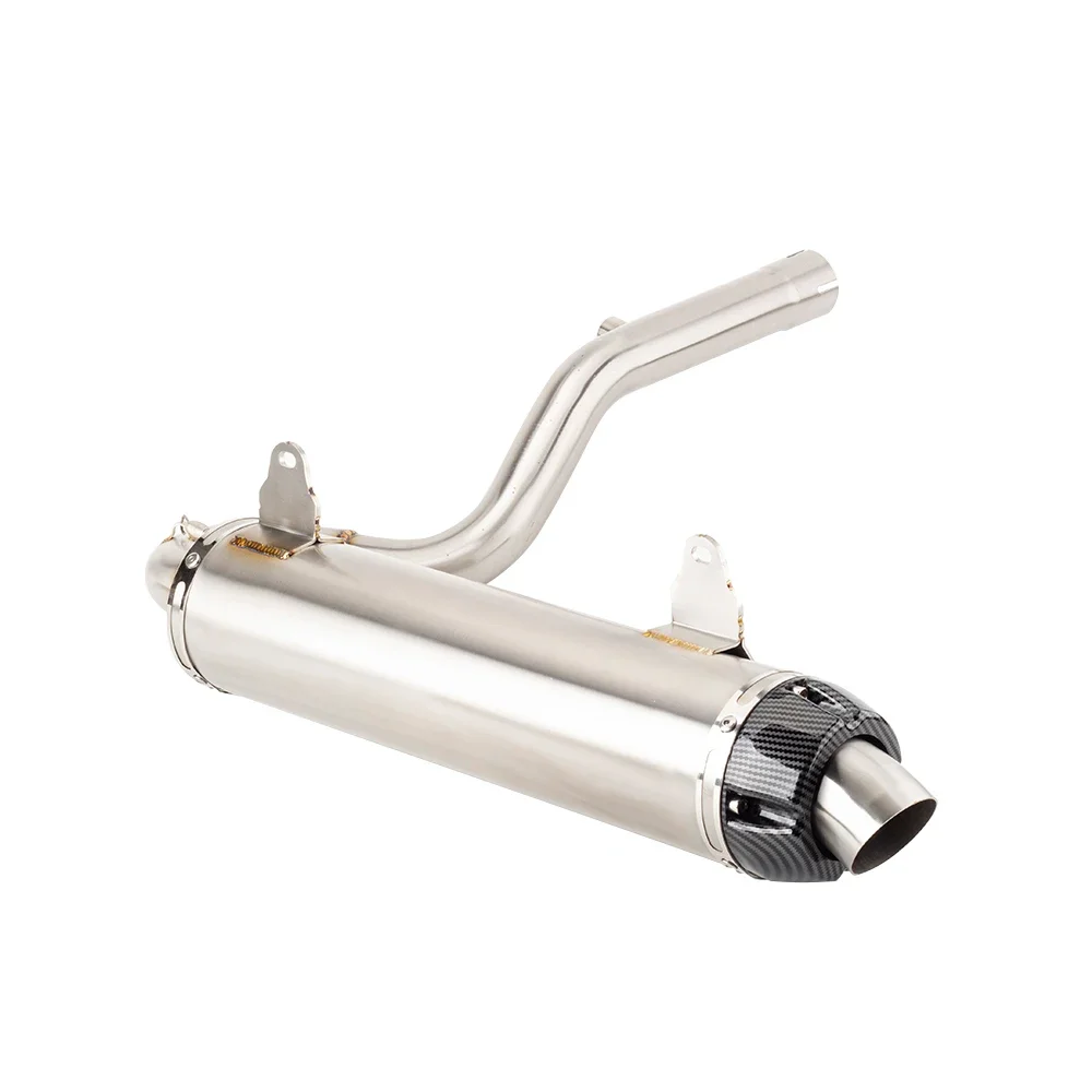 

For Can Am Outlander 570 .MAX 570 / XT / DPS / XMR 2017 - 2023 Escape Slip-on Motorcycle Exhaust Muffler With Mid Link Pipe