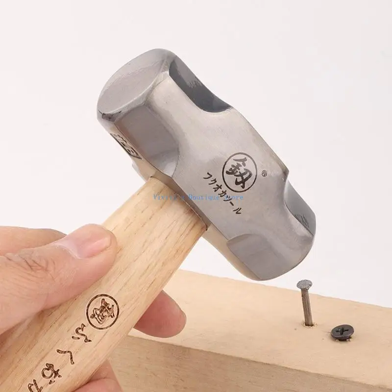 

M76D Handcrafted Solid Short Handle Octagonal Hammer High Carbon Steel Head