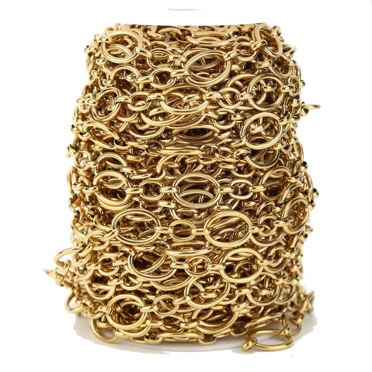 

25Meters Stainless Steel Large Heavy Oval Chunky Knot Hip Hop Punk Link Gold Chain DIY Jewelry Handmade Necklace Bracelet Chains