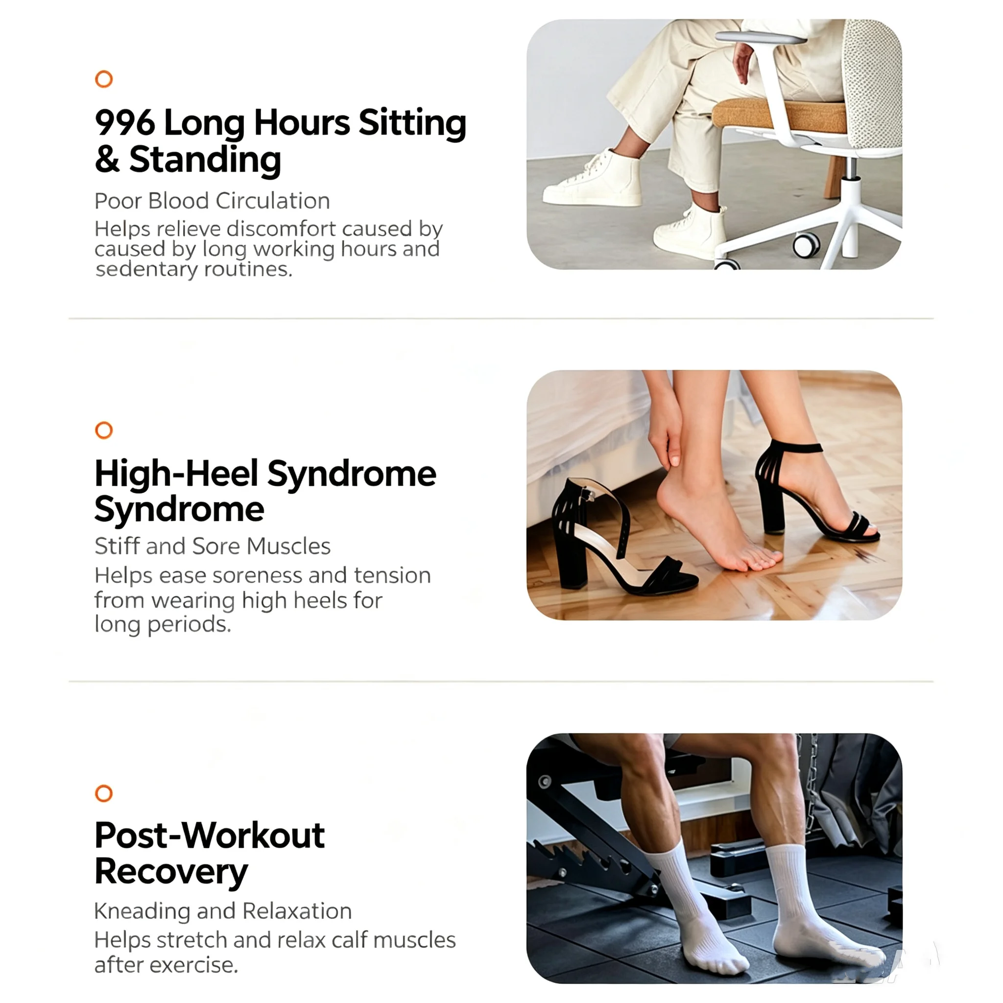 6‑Airbag Air‑Compression Leg Massager Left & Right Universal Kneading Squeeze Massage for Thigh Calf Foot Remote Control Gift view 4