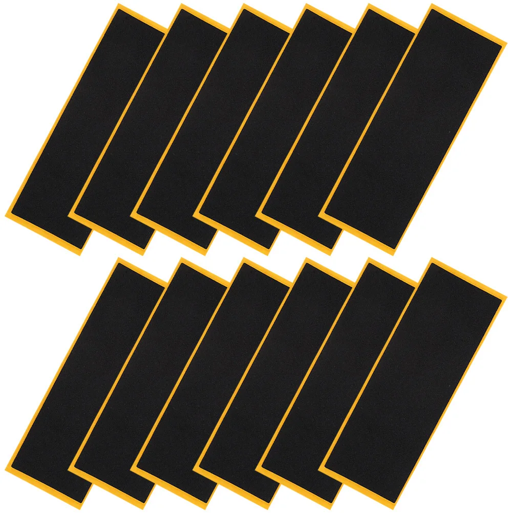 12 個フィンガーボードグリップテープフォーム滑り止めスケートボードステッカー簡単に交換できるプレミアムフィンガースケートボードアクセサリーミニスケートテープ