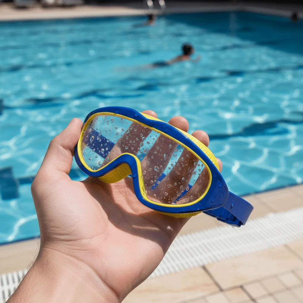 Anti-Fog Children Swimming Goggles UV Resistant Large Frame Diving Goggles Waterproof Adjustable Swim Glasses Pool Use