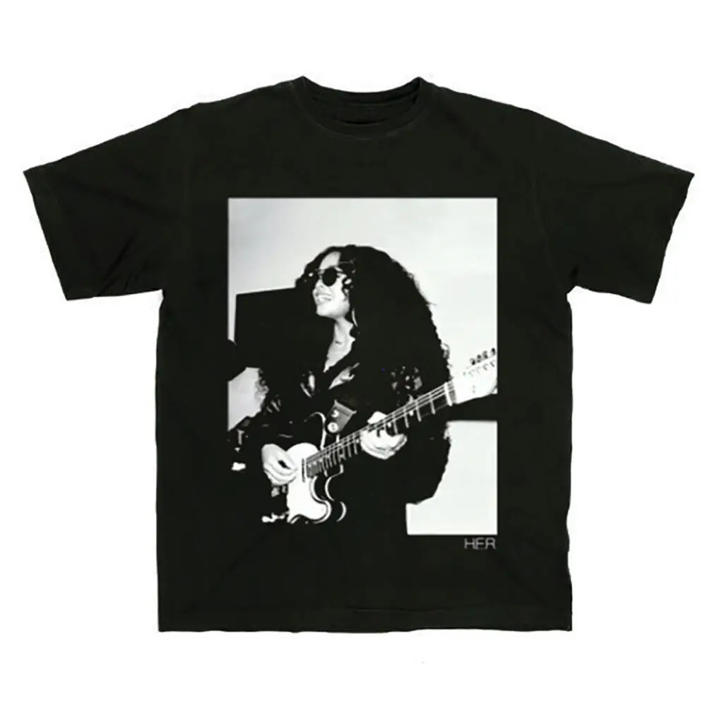 Men's H E R Guitar Slim Fit T shirt XX Large Black