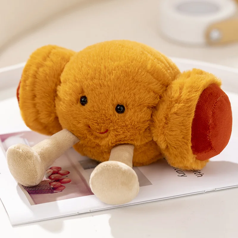 Cute Cartoon Breakfast Series Deep-Fried Dough Sticks/Cookie Bread/Sausage Bag Kawaii Plush Toys Children's Handmade Doll Gifts view 6