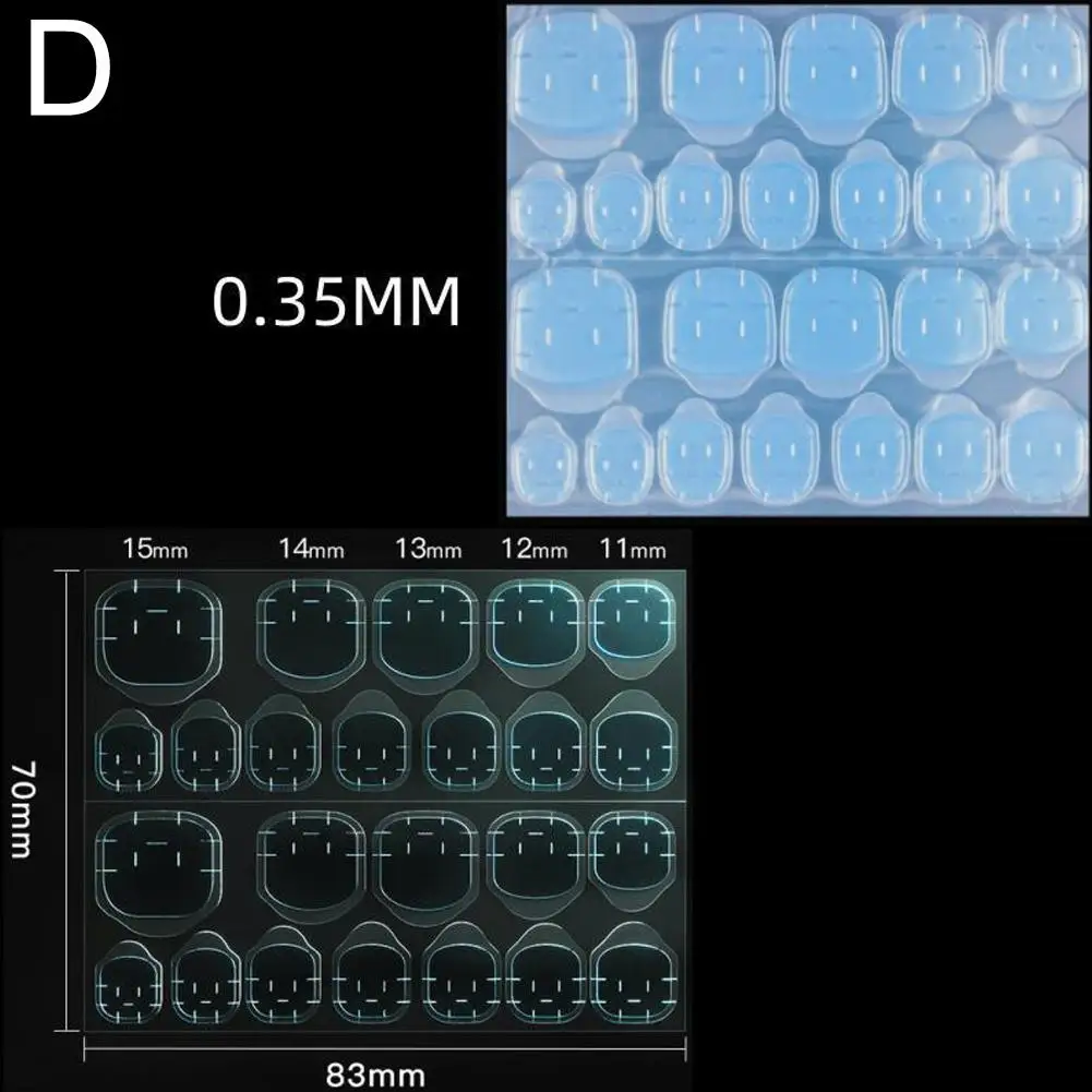 Pegamento de doble cara para uñas, pestañas adhesivas para presionar en las pestañas, pestañas de pegamento transpirables impermeables, pegatina de Gel de gelatina transparente T9r7